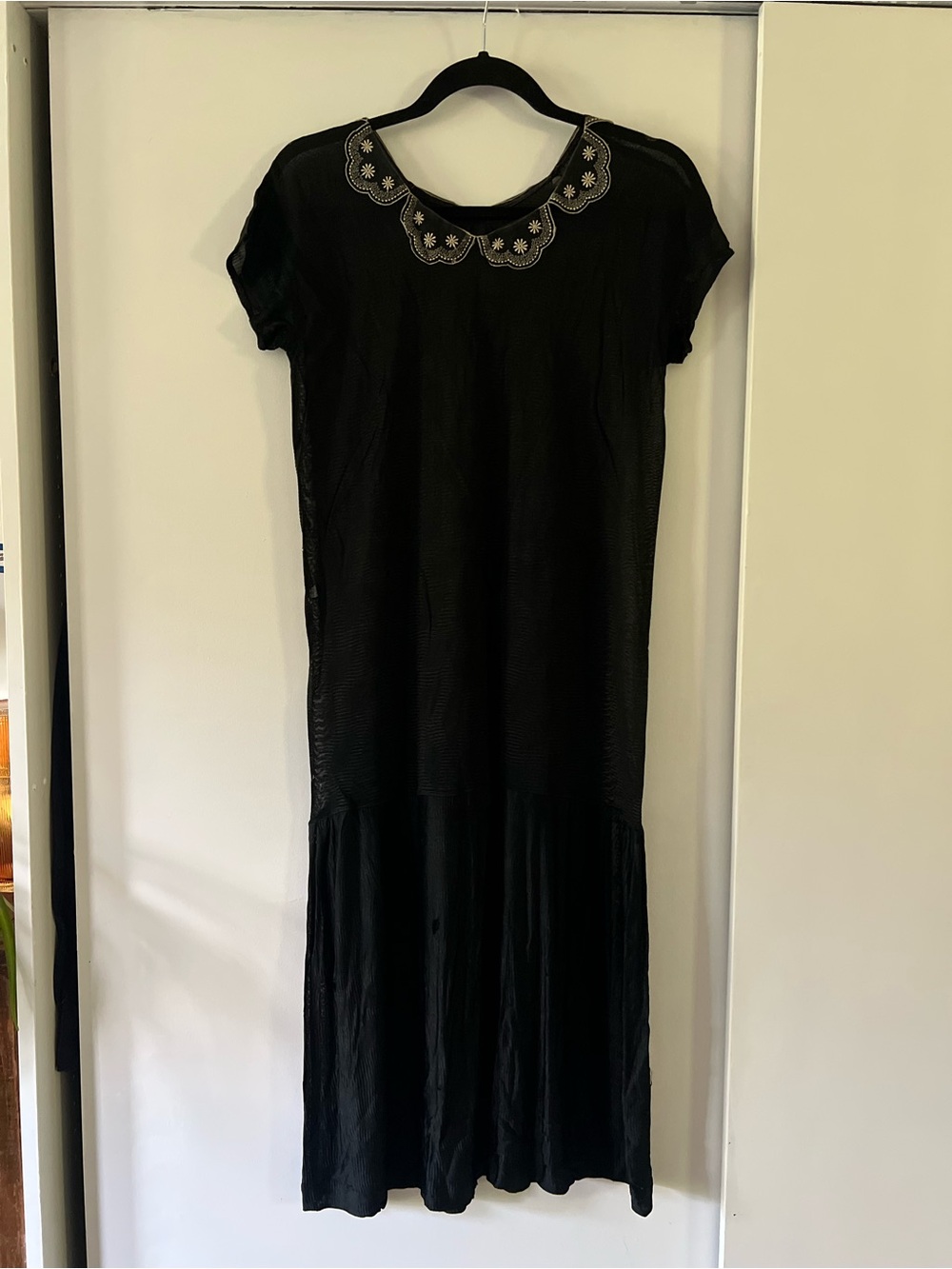 True 1920s antique drop waist dress
